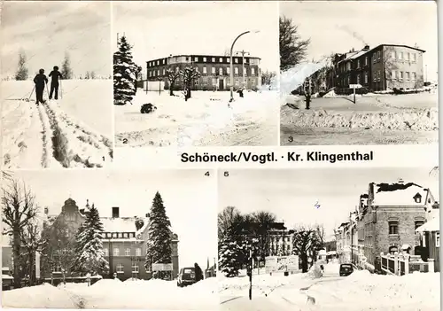 Schöneck (Vogtland) DDR Mehrbild-AK mit OT Kottenheide, Hotel, 1981