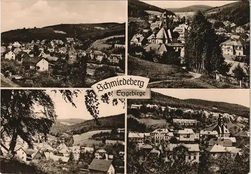 Schmiedeberg (Erzgebirge)-Dippoldiswalde Umlandansichten Stadtansichten 1964