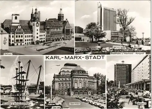 Chemnitz DDR Mehrbild-AK Stadtteilansichten Karl-Marx-Stadt 1980/1979