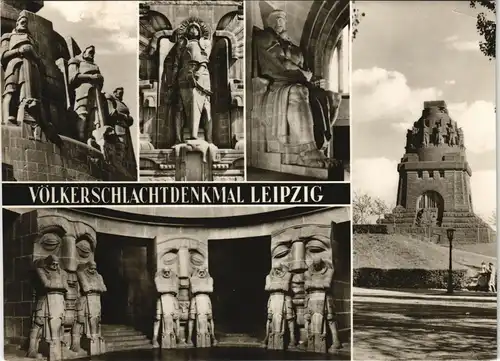 Ansichtskarte Leipzig Völkerschlachtdenkmal DDR Mehrbildkarte 1969