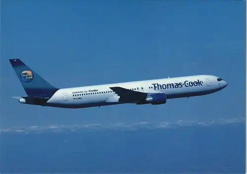 Ansichtskarte  Condor Boeing 767 Reiseflieger der Thomas Cook 2000