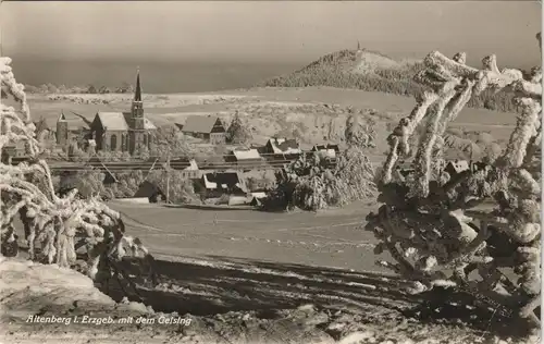 Geising-Altenberg (Erzgebirge) Panorama Erzgebirge mit dem Geising 1940