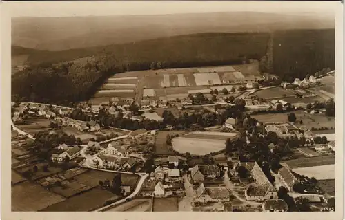 Ansichtskarte Neuhaus im Solling-Holzminden Fliegeraufnahme Luftaufnahme 1934