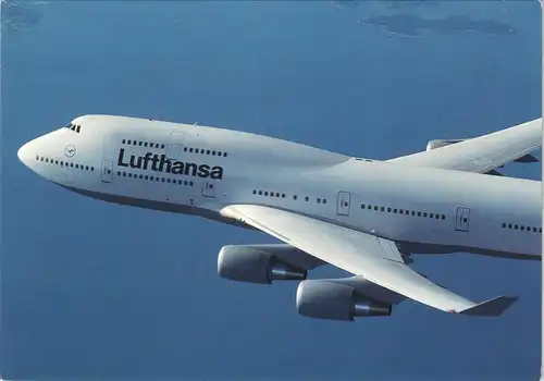 Ansichtskarte  Lufthansa Boeing 747-400 Flugzeug Airplane Avion 2000