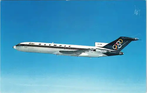 OLYMPIC AIRWAYS BOEING 727-200 Flugzeug Motivkarte Airplane 1980