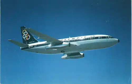 OLYMPIC AIRWAYS BOEING 737-200 Flugzeug Motivkarte Airplane 1990
