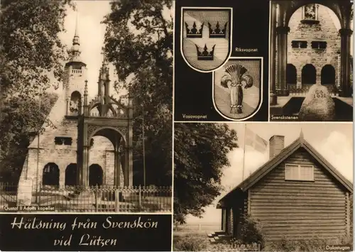 Ansichtskarte Lützen-Wiesengrund Hälsning från Svenskön- Kapelle 1969