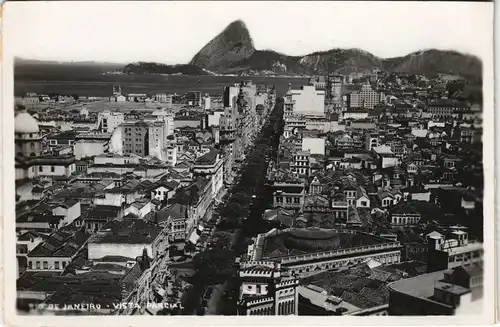 Postcard Rio de Janeiro Panorama-Ansicht Vista Parcial Teilansicht 1930