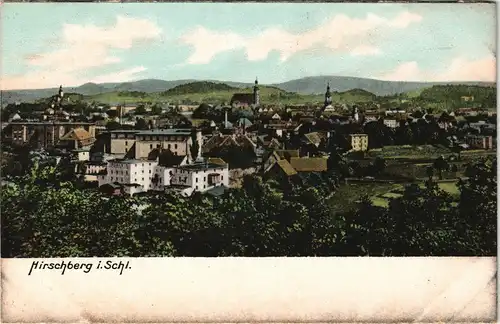 Postcard Hirschberg (Schlesien) Jelenia Góra Blick auf die Stadt 1908