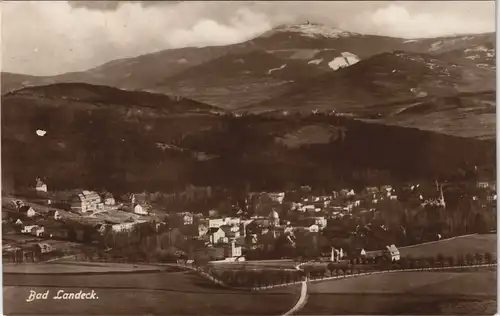 Postcard Bad Landeck Lądek-Zdrój Totalansicht 1927