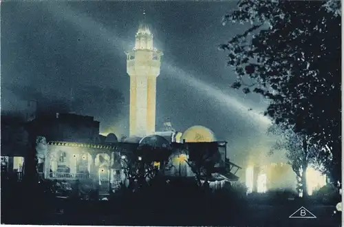 Tunesien Section Tunisienne vue de nuit VALENSI, ARCH. D. P. L. G. 1930