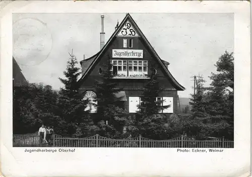 Ansichtskarte Oberhof (Thüringen) Jugendherberge 1937