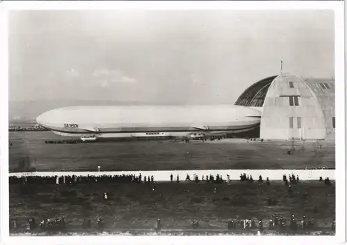 Ansichtskarte Kaditz-Dresden REPRO Flugplatz Flugwesen - Zeppelin 1930/1988