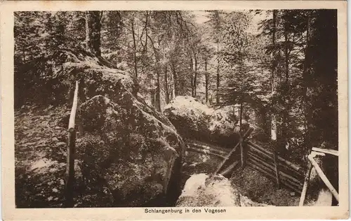 CPA .Frankreich Schlangenburg in den Vogesen 1910