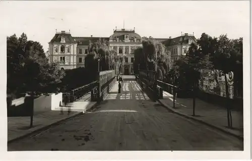 Postcard Jermer Jaroměř Gebäude Ansicht 1940