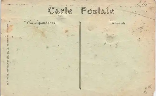 CPA Vauxrot Zerstörte Bahnanlagen WK1 1915