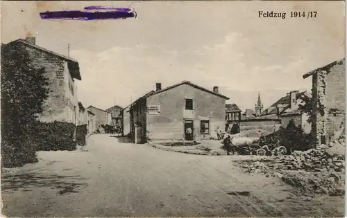 Ansichtskarte  Feldpostkarte Feldzug 1. Weltkrieg 1918