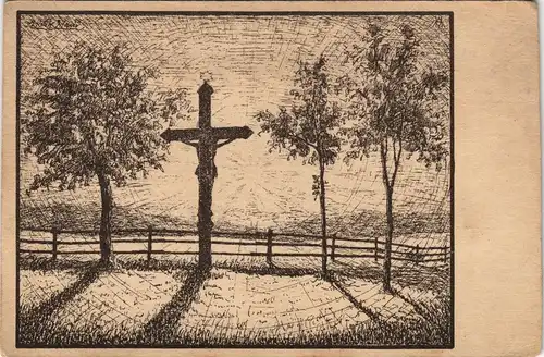 Postcard Langewiese-Osek Dlouhá Louka Ossegg Höhenwege 1928