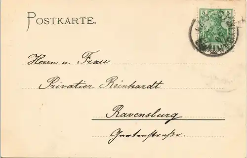 Stuttgart Abbruch des  Hoftheaters freigelegte Gänge Lusthauses (Inneres). 1905