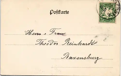 Ansichtskarte Nürnberg Marktplatz 1911 Passepartout