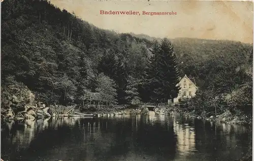 Ansichtskarte Badenweiler Bergmannsruhe 1910