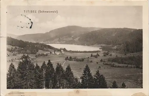 Ansichtskarte Titisee-Neustadt Titisee 1910