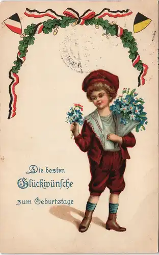Militär/Propaganda 1.WK (Erster Weltkrieg)  Geburtstag Mädchen 1916