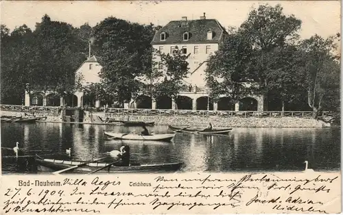 Ansichtskarte Bad Nauheim Teichhaus - Restaurant 1904