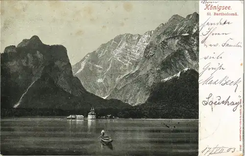 St. Bartholomä-Schönau am Königssee St. Bartholomä am Königssee 1903