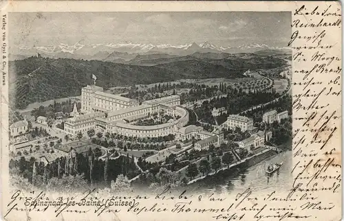 Ansichtskarte Schinznach Hotelanlagen 1903