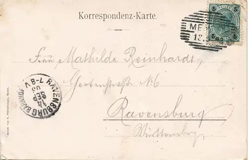 Cartoline Bozen Bolzano Passo della Mendola - Mendelpass Hotel 1903