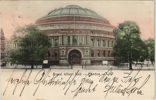 Postcard London Royal Albert Hall 1904