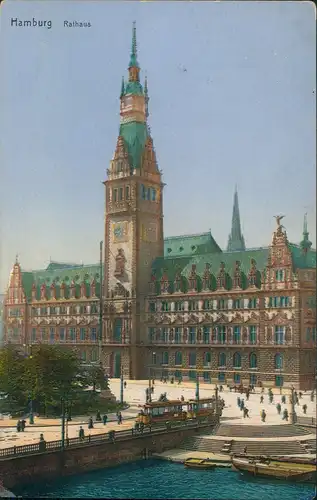 Ansichtskarte Hamburg Rathaus 1910