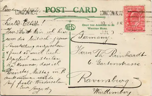 Postcard London THE BANK OF ENGLAND & ROYAL EXCHANGE 1930