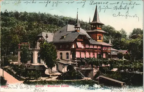 Ansichtskarte Zürich Waldhaus Dolder 1905