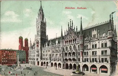 Ansichtskarte München Rathaus 1913