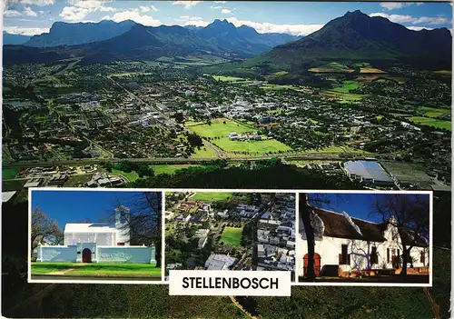 Stellenbosch Mehrbildkarte Ortsansichten, Multi-View Postcard South Africa 1988