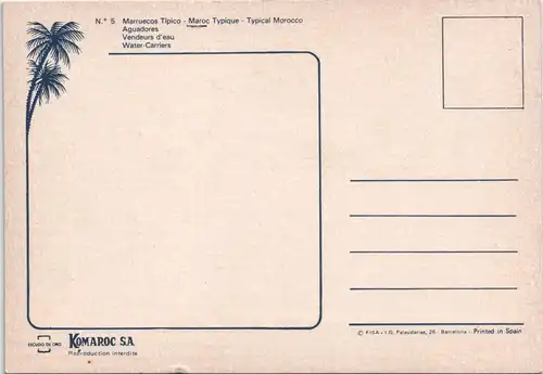 Marokko Beduinen Trachten Typen Maroc Typique Einheimische Natives 1975