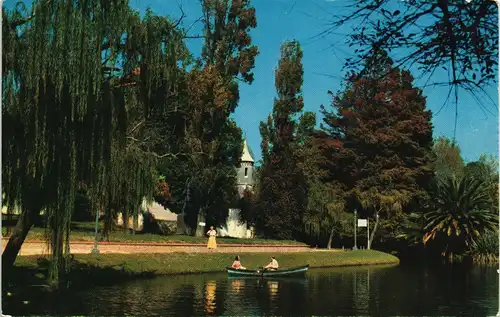 Postcard Montevideo Charming park View, Stadtteilansicht 1975