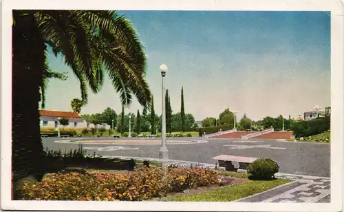 Uruguay  Detalle Jardines Plaza Internacional Livramento Brasil 1970