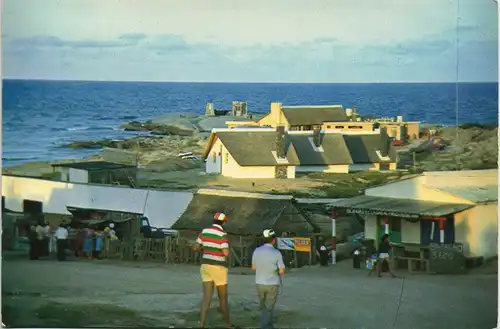 Postcard Rocha PUNTA DEL DIABLO, Ortsansicht mit Wohnhäuser 1975