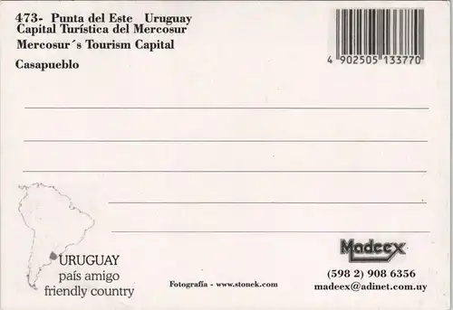 Punta del Este Luftbild Aerial View City Capital Turística del MERCOSUR 2000
