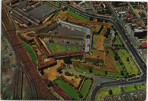 Kapstadt Kaapstad Aerial view of the  Castle of Cape Town Luftaufnahme 1970