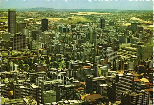 Johannesburg Luftaufnahme (Aerial View) City View from Hillbrow Tower 1970