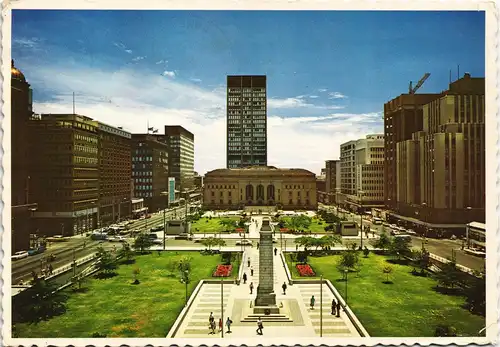Postcard Johannesburg View of the Library, taken from Town Hall 1984