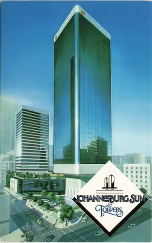Postcard Johannesburg JOHANNESBURG SUN Towers A SOUTHERN SUN HOTEL 1980