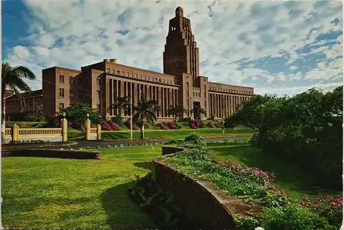Postcard Durban University of Natal, overlooking Durban 1975