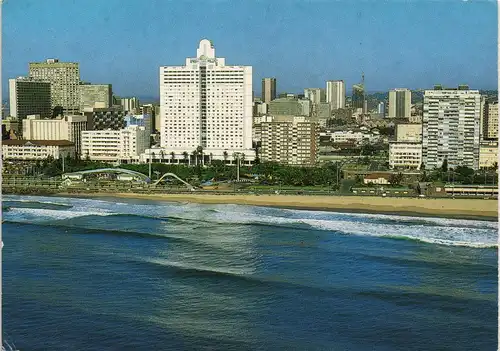 Postcard Durban Luftaufnahme (Aerial View) Strand (Beach) 1980