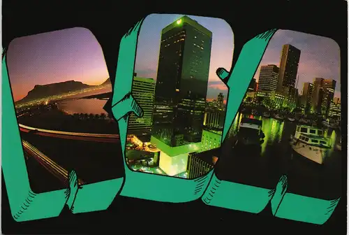 Johannesburg Multi-View Postcard Mehrbild-AK mit 3 Standansichten 1970