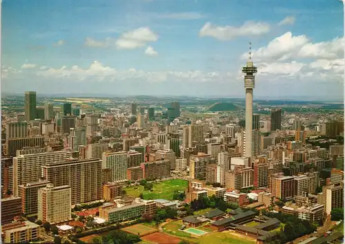 Johannesburg Luftaufnahme (Aerial View) Panorama Strijdom Tower City View 1975